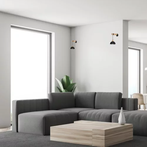 ERIK fekete fa fali lámpa 1XE27 Milagro