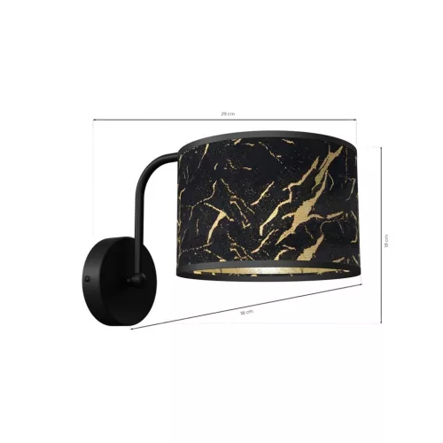 SENSO Black Gold fali lámpa 1xE27 Milagro