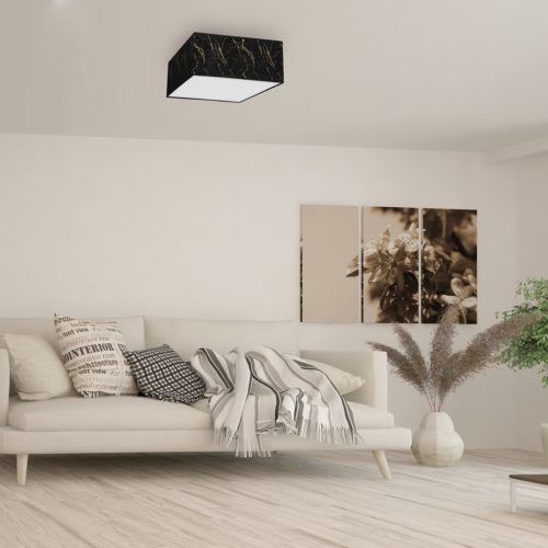 LED mennyezeti lámpa SENSO Black Gold Square 2xE27 Milagro