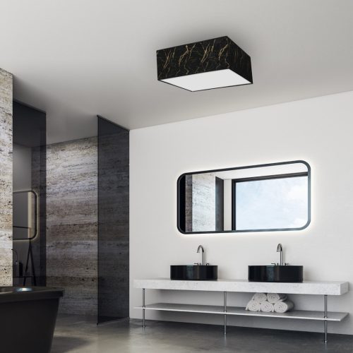 LED mennyezeti lámpa SENSO Black Gold Square 3xE27 Milagro