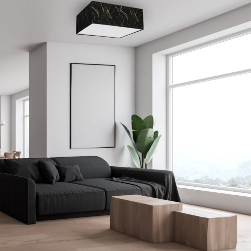 LED mennyezeti lámpa SENSO Black Gold Square 3xE27 Milagro