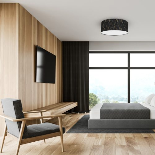 LED mennyezeti lámpa SENSO Black Gold 2xE27 Ø40cm Milagro