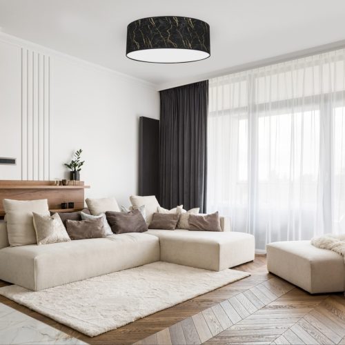 LED mennyezeti lámpa SENSO Black Gold 3xE27 Ø50cm Milagro