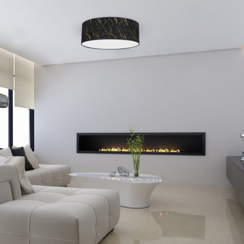 LED mennyezeti lámpa SENSO Black Gold 3xE27 Ø50cm Milagro