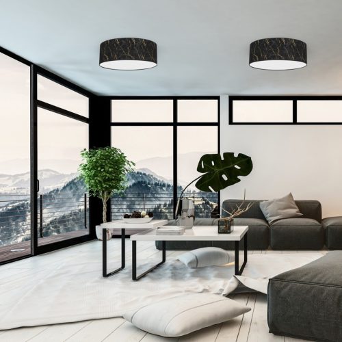 LED mennyezeti lámpa SENSO Black Gold 3xE27 Ø50cm Milagro