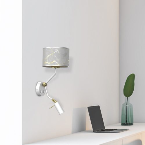 SENSO fali lámpa White Gold 1xE27 + 1x mini GU10 Milagro