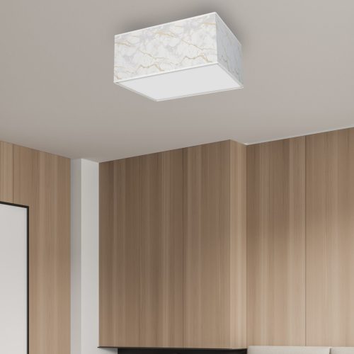 LED mennyezeti lámpa SENSO White Gold Square 2xE27 Milagro