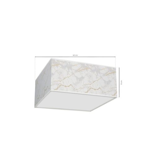 LED mennyezeti lámpa SENSO White Gold Square 2xE27 Milagro