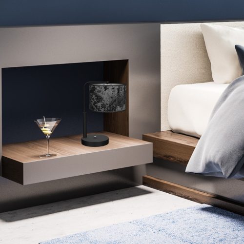 SATINO LED Asztali lámpa Ezüst 1xE27 Milagro