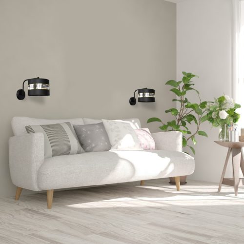 Fali lámpa ULTIMO Fekete 1xE27 Milagro