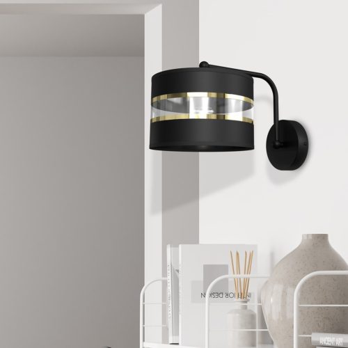 Fali lámpa ULTIMO Fekete 1xE27 Milagro