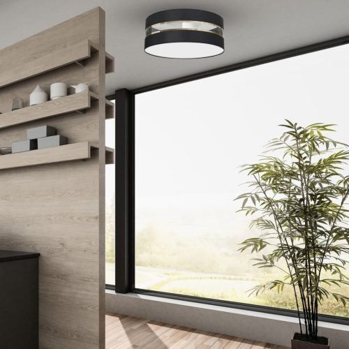 LED mennyezeti lámpa ULTIMO Fekete 3xE27 Ø50cm Milagro