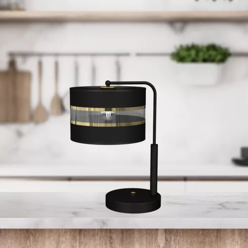 LED asztali lámpa ULTIMO fekete 1xE27 Milagro