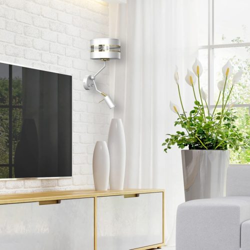 ULTIMO fali lámpa fehér 1xE27 1x mini GU10 Milagro