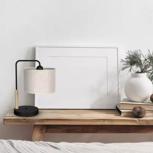 Asztali lámpa ATLANTA 1xE27 Éjszakai asztali lámpa Milagro