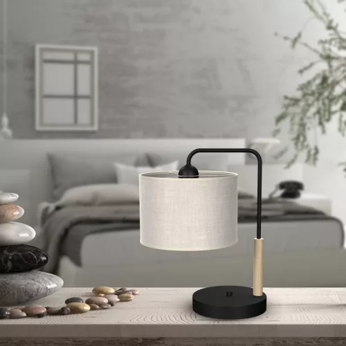 Asztali lámpa ATLANTA 1xE27 Éjszakai asztali lámpa Milagro