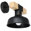 FARO Fali lámpa Fekete natúr fa 1xE27 60W Milagro