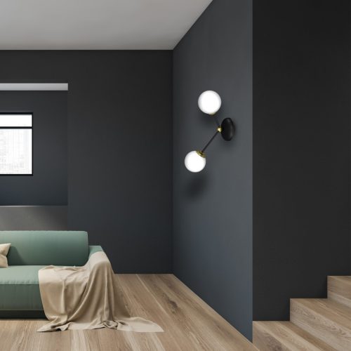 JOY Black Gold fali lámpa 2xE14 Milagro