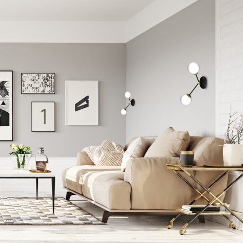 JOY Black Gold fali lámpa 2xE14 Milagro