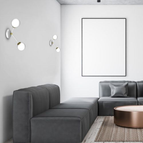 JOY White Gold fali lámpa 2xE14 Milagro