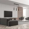 SOLO FŰRÉSZETES Fekete Patina fa függőlámpa 3x mini GU10 Milagro