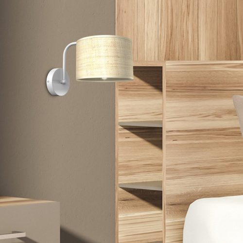 MARSHALL Fali lámpa Fehér Rattan 1xE27 Milagro