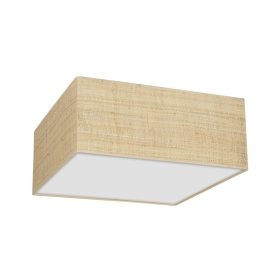   LED mennyezeti lámpa MARSHALL fehér Rattan 3xE27 Square Milagro