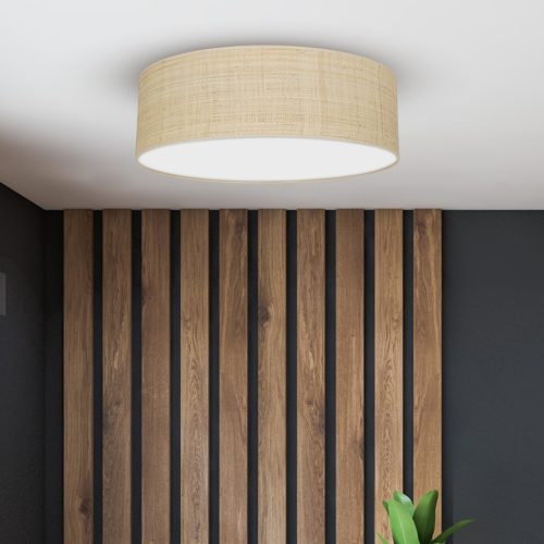 LED mennyezeti lámpa MARSHALL fehér rattan 3xE27 kerek Milagro