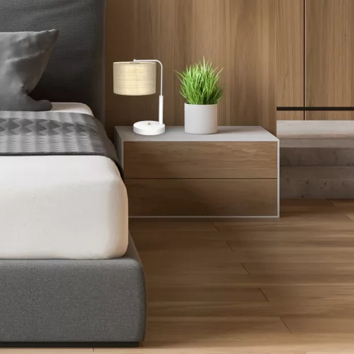 MARSHALL Fehér Rattan asztali lámpa 1xE27 Milagro