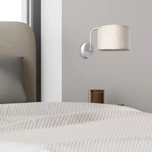 LINO Fali lámpa Fehér Vászon 1xE27 Milagro