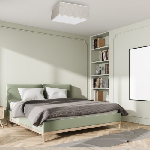 LED mennyezeti lámpa LINO White Linen 3xE27 Square Milagro