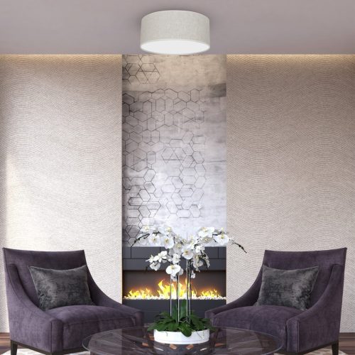 LED mennyezeti lámpa LINO White Linen 2xE27 Milagro