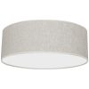 LED mennyezeti lámpa LINO fehér vászon 3xE27 kerek 50cm Milagro