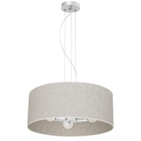 LINO fehér vászon mennyezeti lámpa 3xE27 Milagro
