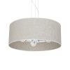 LINO fehér vászon mennyezeti lámpa 3xE27 Milagro