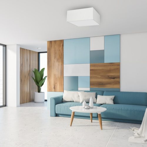 ALBION LED mennyezeti lámpa fehér szövet 3xE27 Milagro