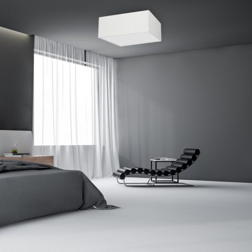 ALBION LED mennyezeti lámpa fehér szövet 3xE27 Milagro