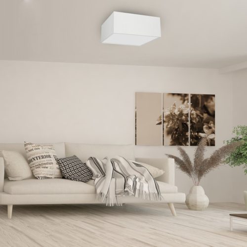 ALBION LED mennyezeti lámpa fehér szövet 3xE27 Milagro