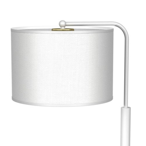 ALBION Asztali lámpa fehér szövet 1xE27 Milagro