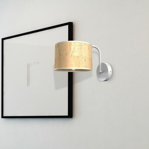 CORK Fehér Corek fali lámpa 1xE27 Milagro