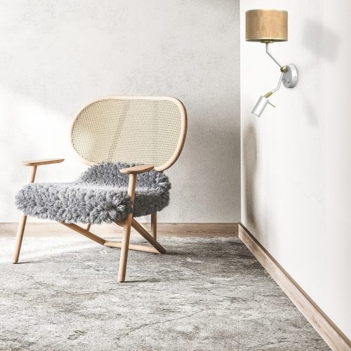 CORK Fali lámpa Fehér parafa 1xE27 + Mini GU10 Milagro