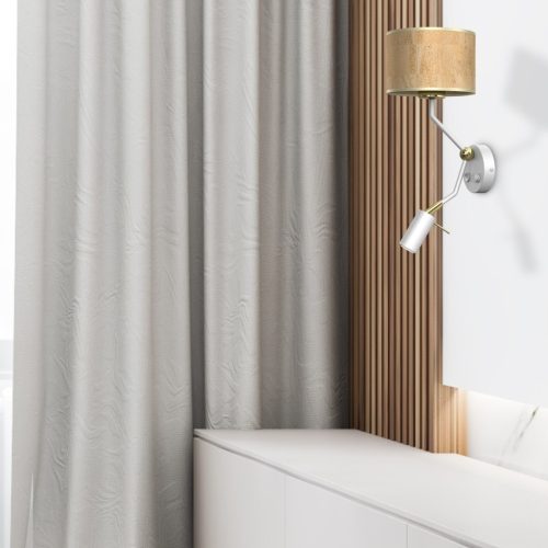 CORK Fali lámpa Fehér parafa 1xE27 + Mini GU10 Milagro