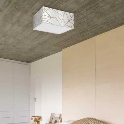 LED mennyezeti lámpa ZIGGY White Gold 2xE27 Milagro