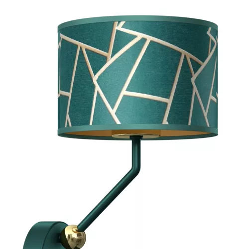 ZIGGY fali lámpa égő zöld arany zöld 1xE27+1x mini GU10 Milagro