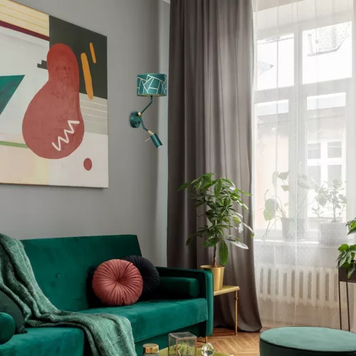 ZIGGY fali lámpa égő zöld arany zöld 1xE27+1x mini GU10 Milagro