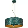 ZIGGY mennyezeti függőlámpa White Gold Green 3xE27 Milagro