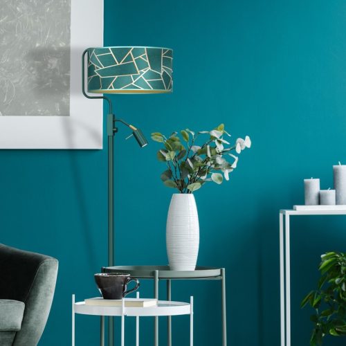 ZIGGY állólámpa zöld arany palack 1xE27 + 1x mini GU10 Milagro