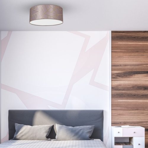 LED mennyezeti lámpa ZIGGY Rose Gold Pink 2xE27 Ø40cm Milagro