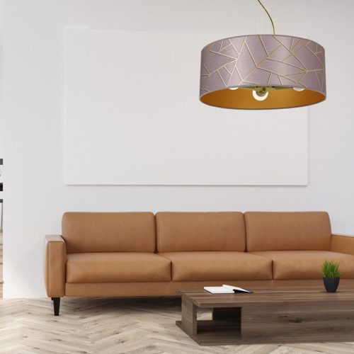 ZIGGY Rose Gold Pink mennyezeti lámpa 3xE27 Milagro