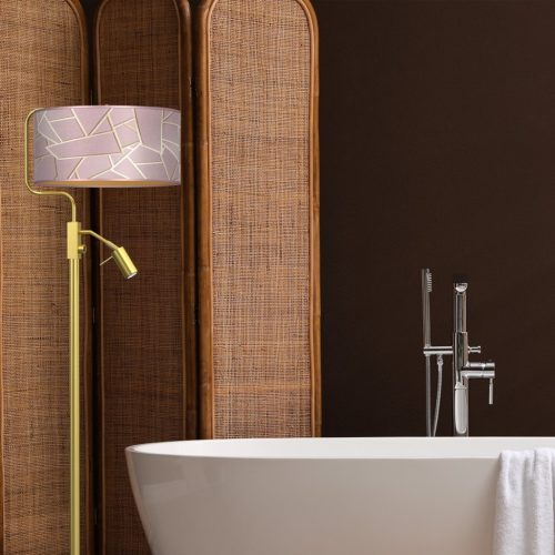 ZIGGY Rose Gold állólámpa rózsaszín 1xE27 + 1x mini GU10 Milagro